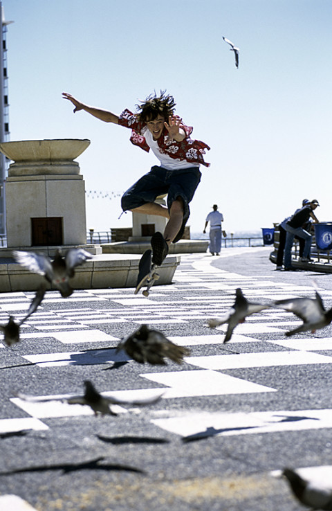 fred bourcier photographe action saut sports jump skate Go Sport