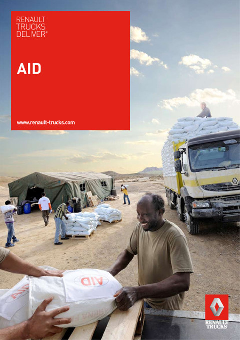 fred bourcier photographe Renault trucks deliver aid