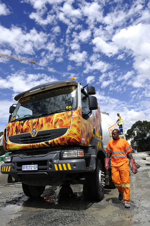 fred bourcier photographe reportage renault trucks camion toupie btp afrique du sud 01