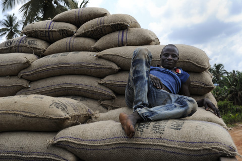 fred bourcier photographe reportage renault trucks ghana transport cacao 12