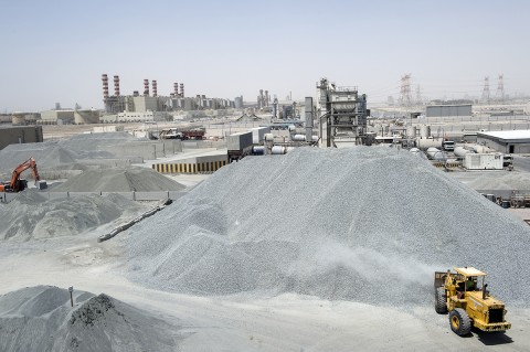 photo complexe industriel BTP au Qatar par fred bourcier photographe