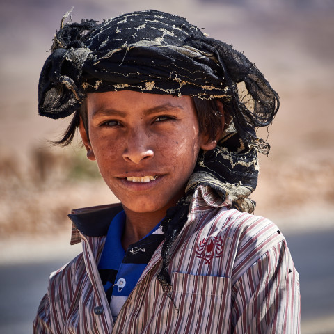 Enfant bédouin de Jordanie par Frederic Bourcier Photographe